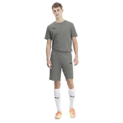 Medium Grey - Side - Puma Mens TeamGoal 23 Casuals Tapered Casual Shorts