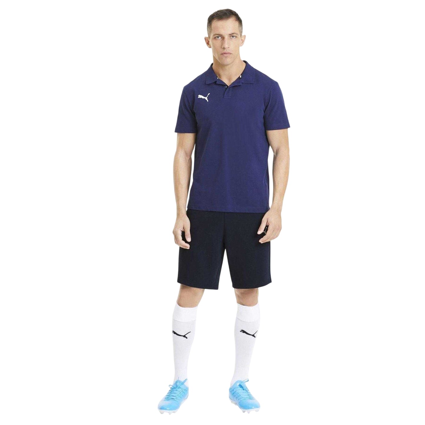 Peacoat - Side - Puma Mens TeamGoal 23 Casuals Tapered Casual Shorts