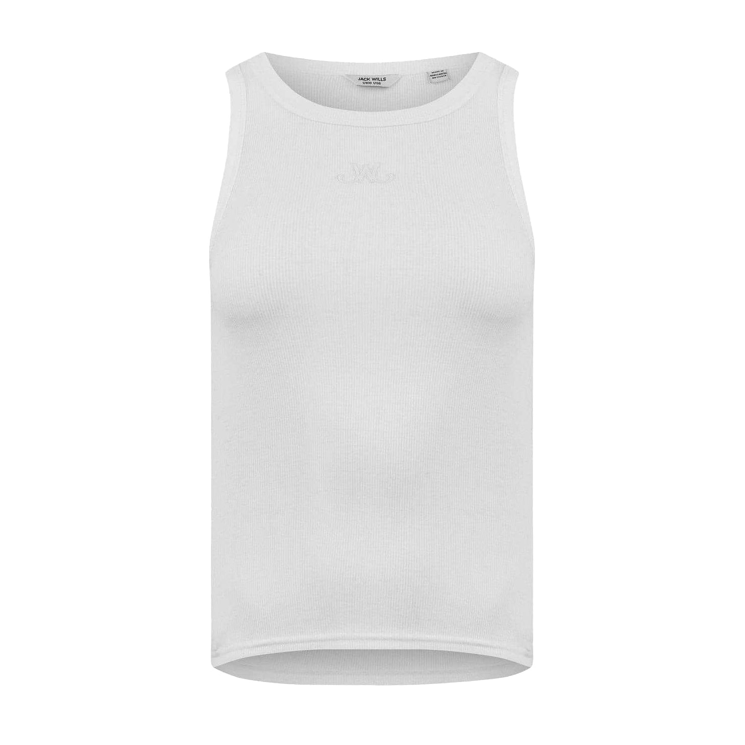Vintage White - Front - Jack Wills Womens-Ladies Vest Top