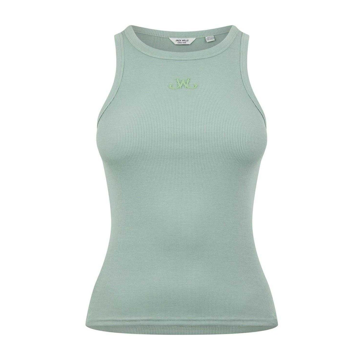 Green - Front - Jack Wills Womens-Ladies Vest Top