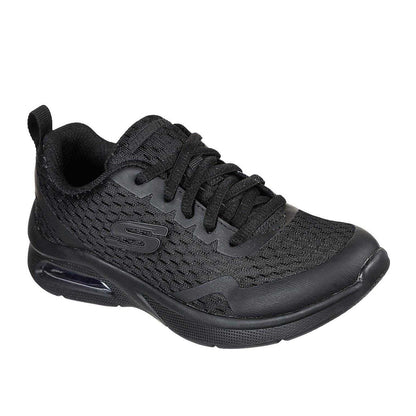 Triple Black - Front - Skechers Childrens-Kids Microspec Max Trainers