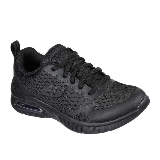Triple Black - Front - Skechers Childrens-Kids Microspec Max Trainers