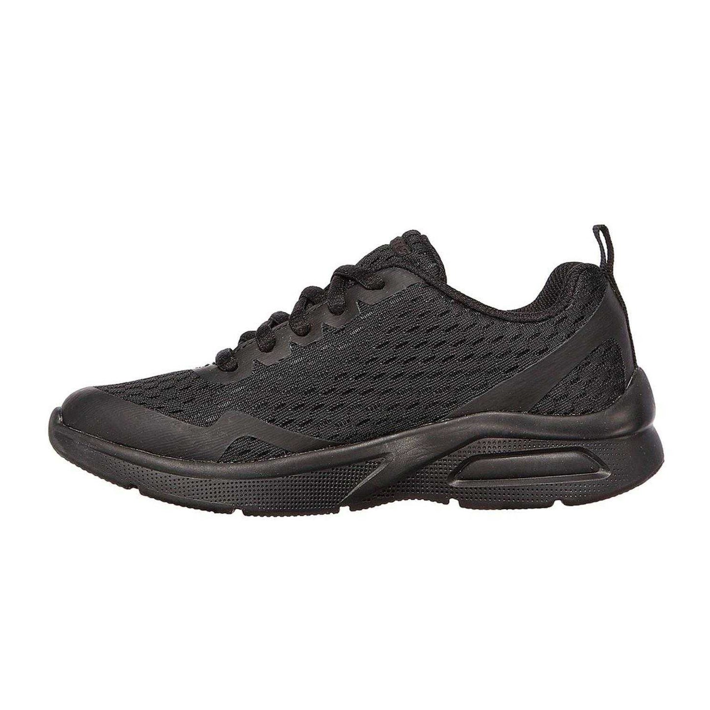 Triple Black - Back - Skechers Childrens-Kids Microspec Max Trainers