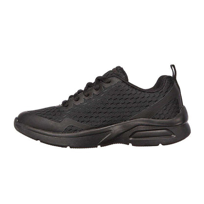 Triple Black - Back - Skechers Childrens-Kids Microspec Max Trainers