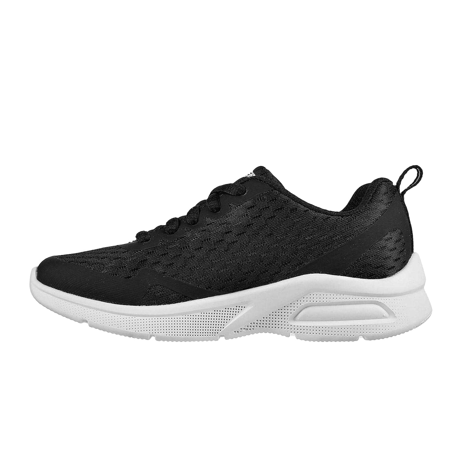 Black-White - Back - Skechers Childrens-Kids Microspec Max Trainers