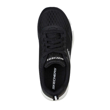 Black-White - Lifestyle - Skechers Childrens-Kids Microspec Max Trainers
