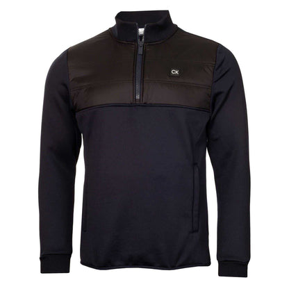 Navy - Front - Calvin Klein Mens Half Zip Golf Jacket