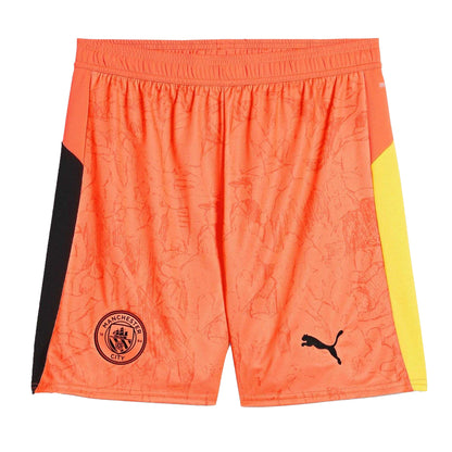 Neon Orange - Front - Puma Unisex Adult World Cup 25-26 Manchester City FC Goalkeeper Shorts