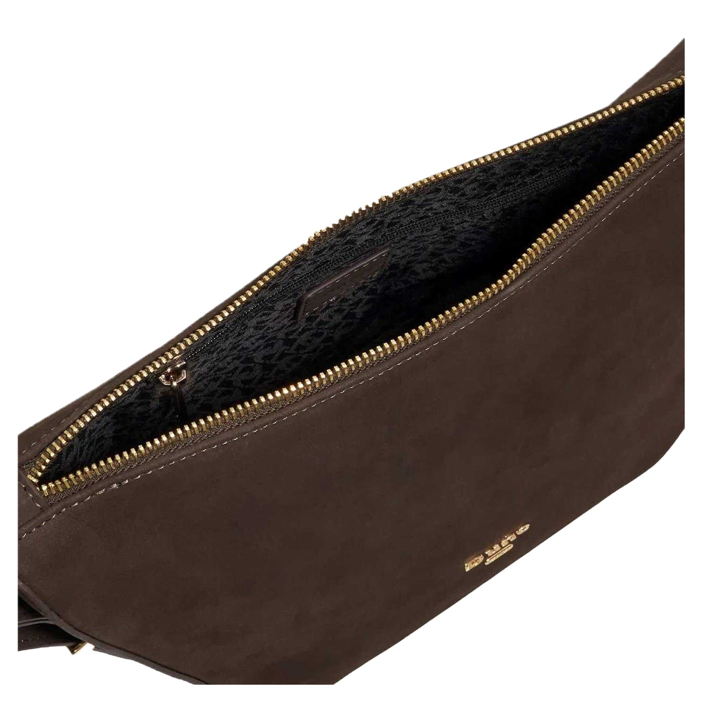 Dark Brown - Side - Dune London Delicately Leather Shoulder Bag