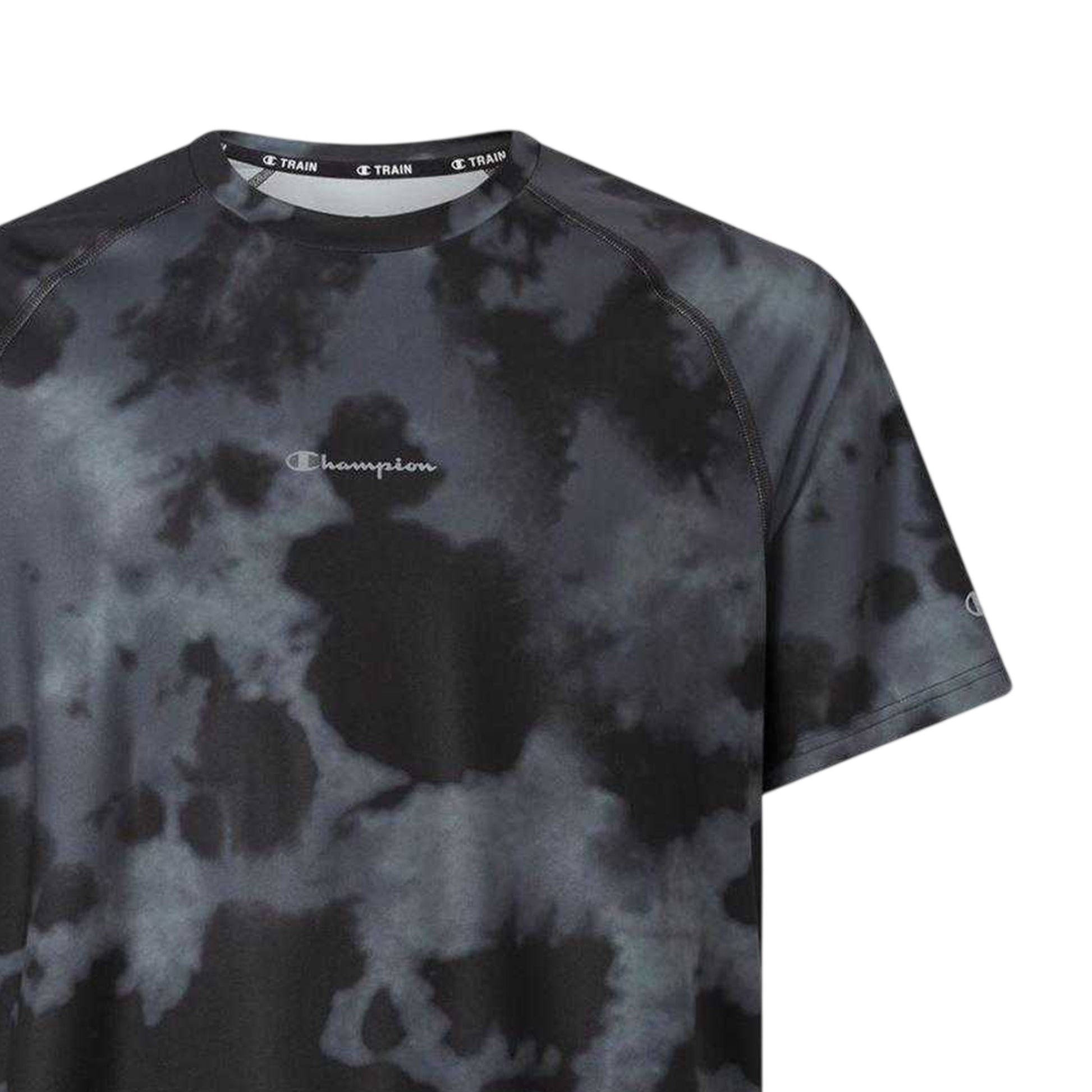 Black - Back - Champion Mens Tie Dye Performance T-Shirt