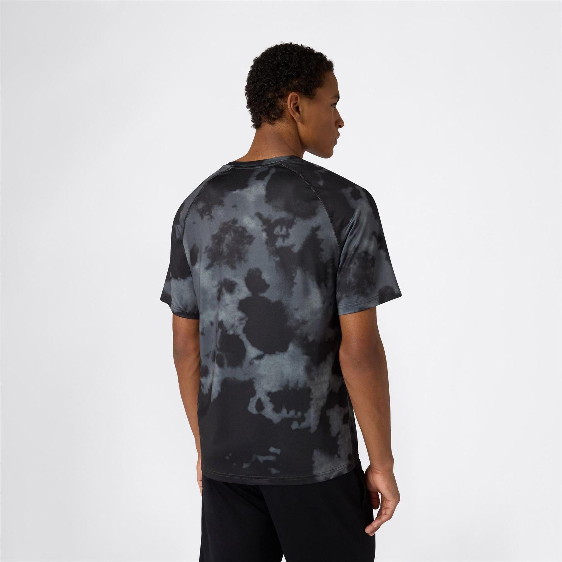 Black - Lifestyle - Champion Mens Tie Dye Performance T-Shirt