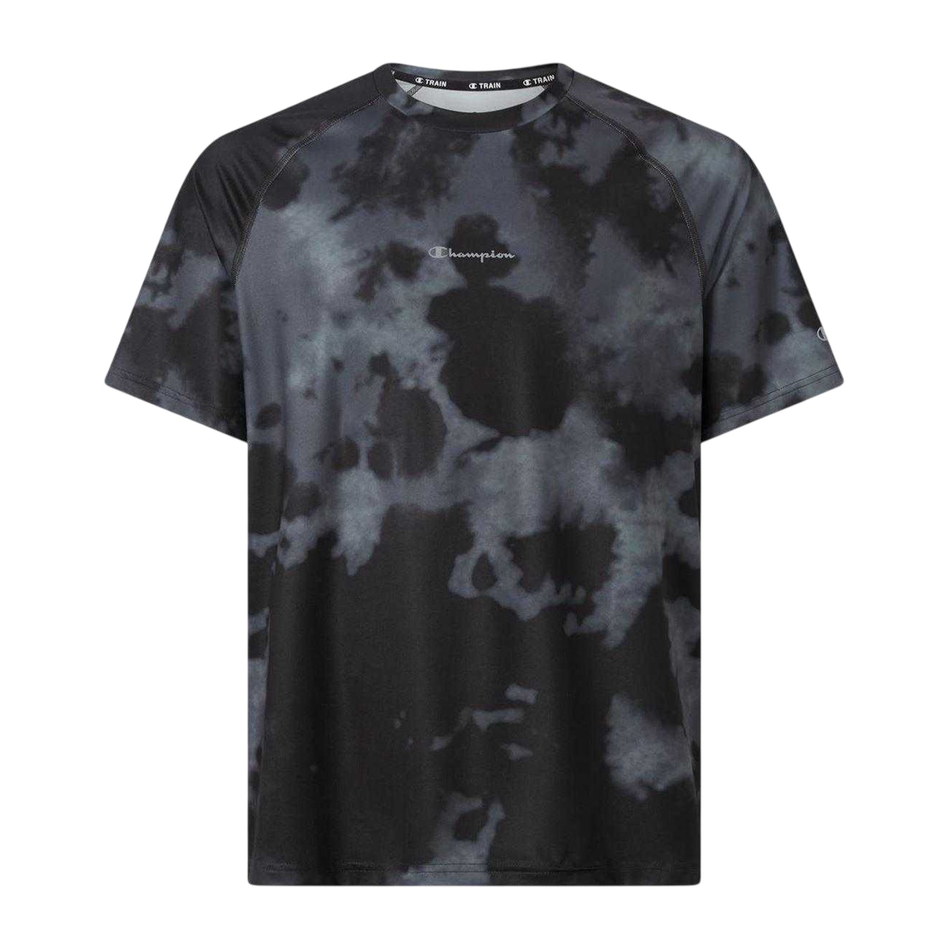 Black - Front - Champion Mens Tie Dye Performance T-Shirt