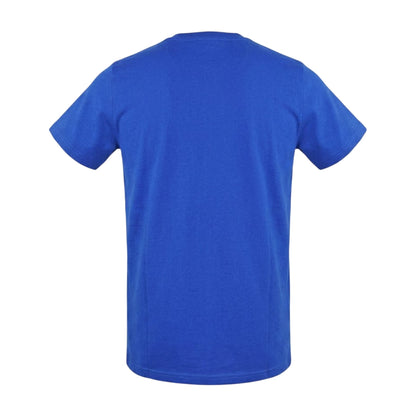 Sky - Back - Aquascutum Mens Signature Embroidered T-Shirt