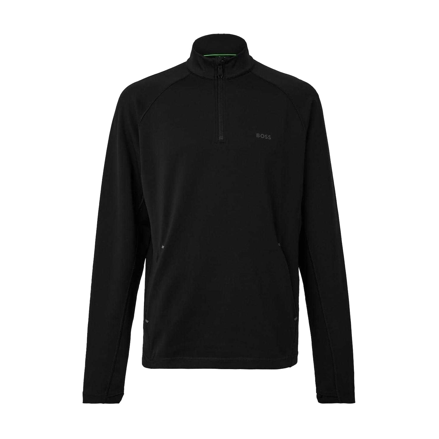 Black - Front - Boss Mens Regular Workout Sweatshirt