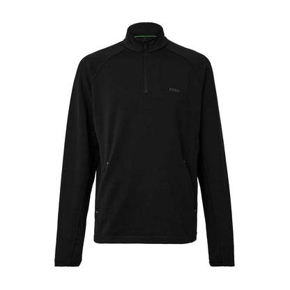 Black - Front - Boss Mens Regular Workout Sweatshirt