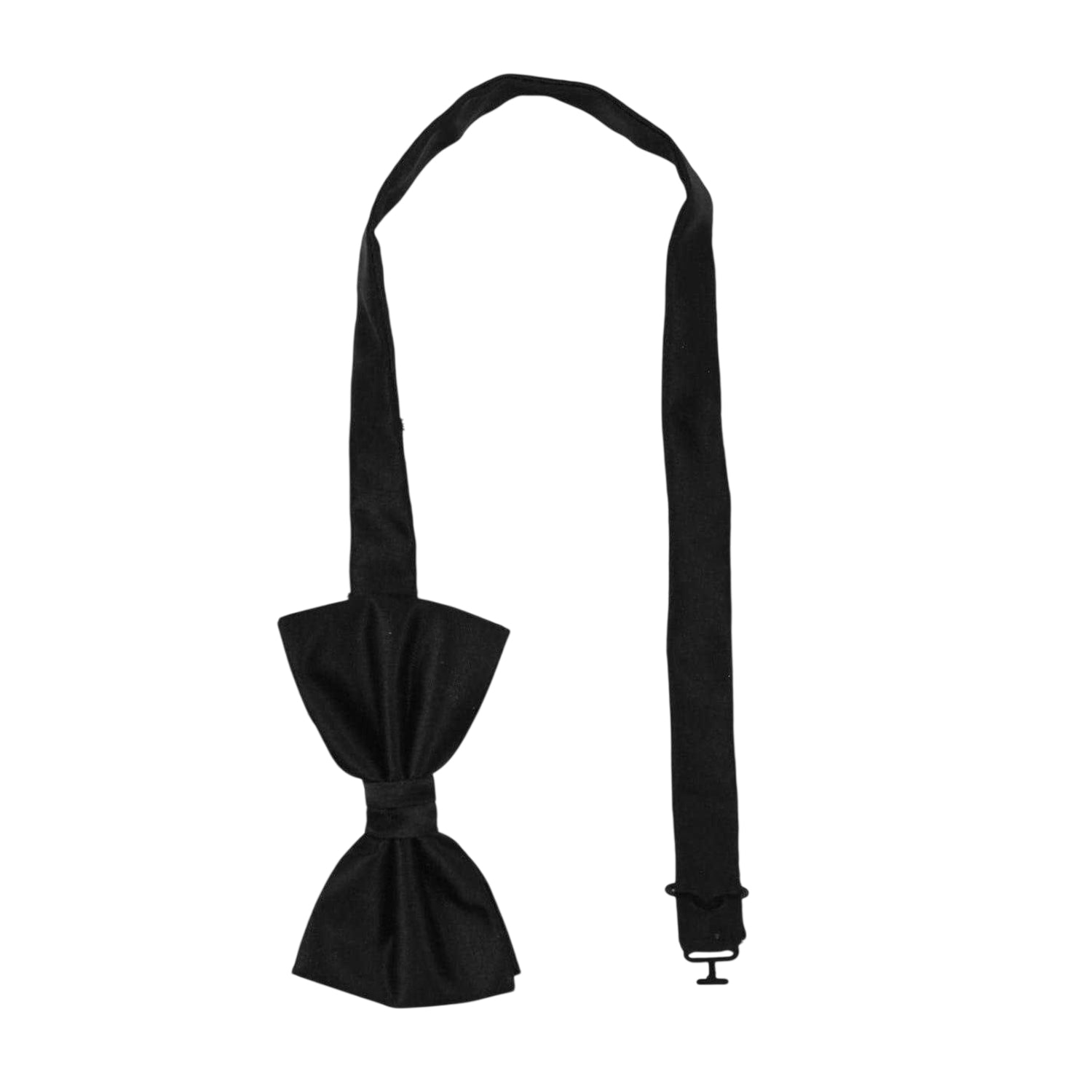 Black - Front - Twisted Tailor Velvet Formal Bow Tie