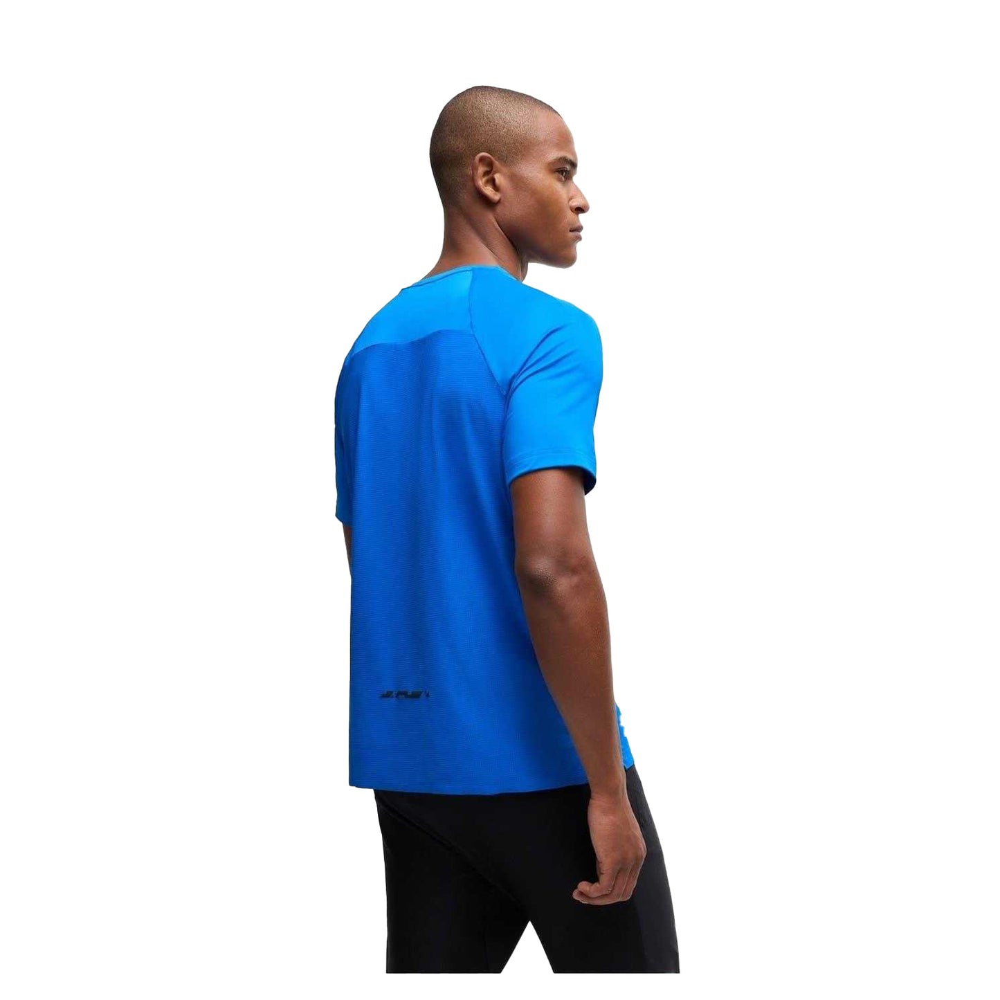 Blue - Back - Boss Mens Competition Jersey T-Shirt