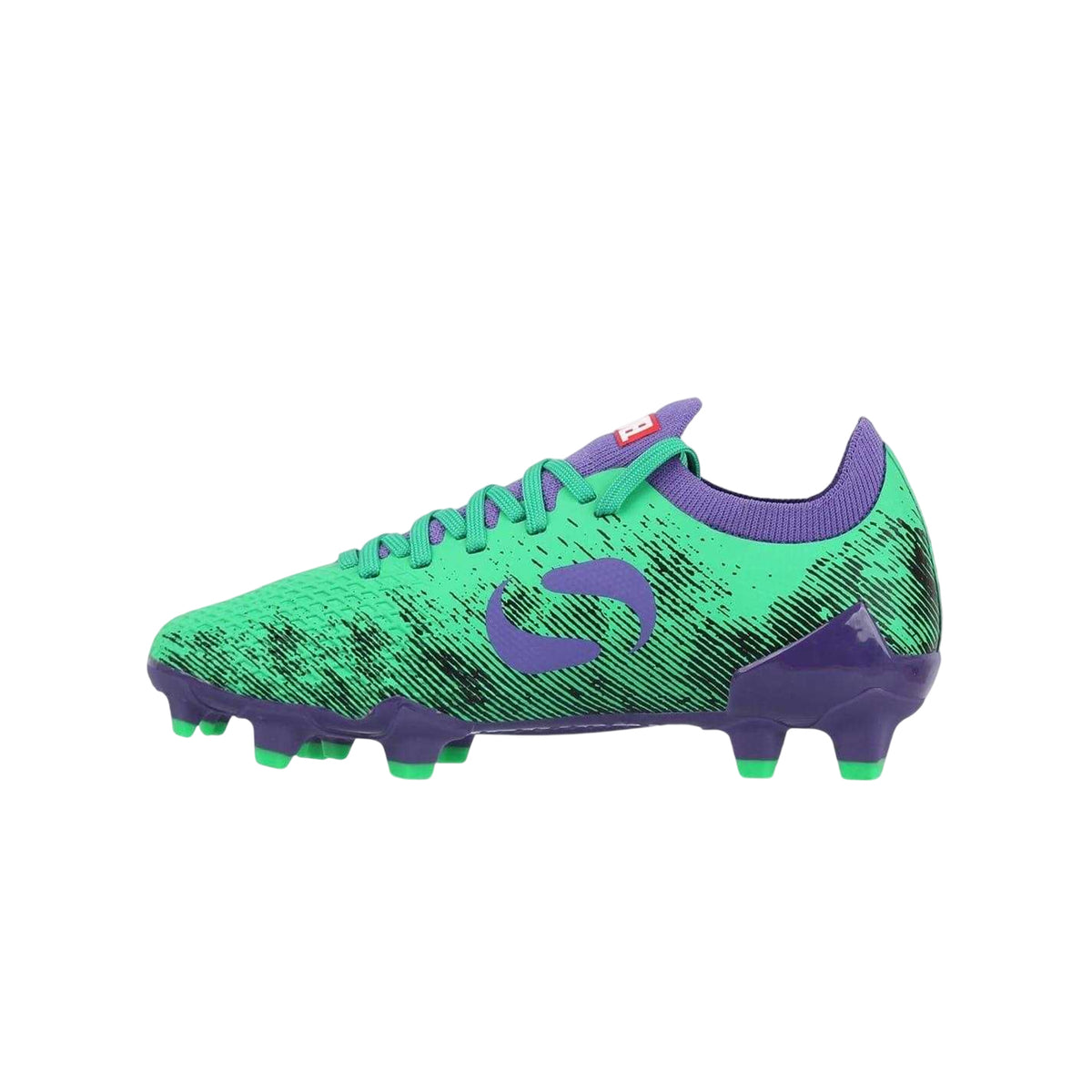 Green-Purple - Side - Sondico Childrens-Kids Sondico Blaze Hulk Football Boots