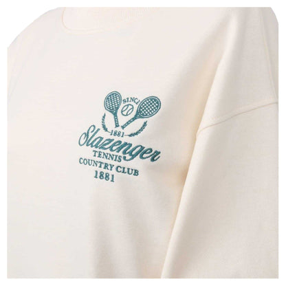White - Side - Slazenger Mens Embroidered Logo Sweatshirt