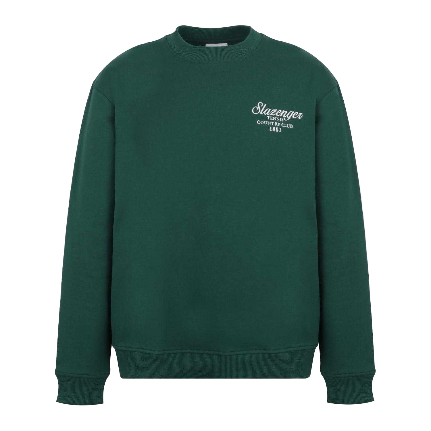 Green - Front - Slazenger Mens Embroidered Logo Sweatshirt