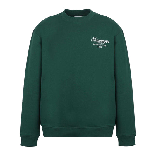 Green - Front - Slazenger Mens Embroidered Logo Sweatshirt
