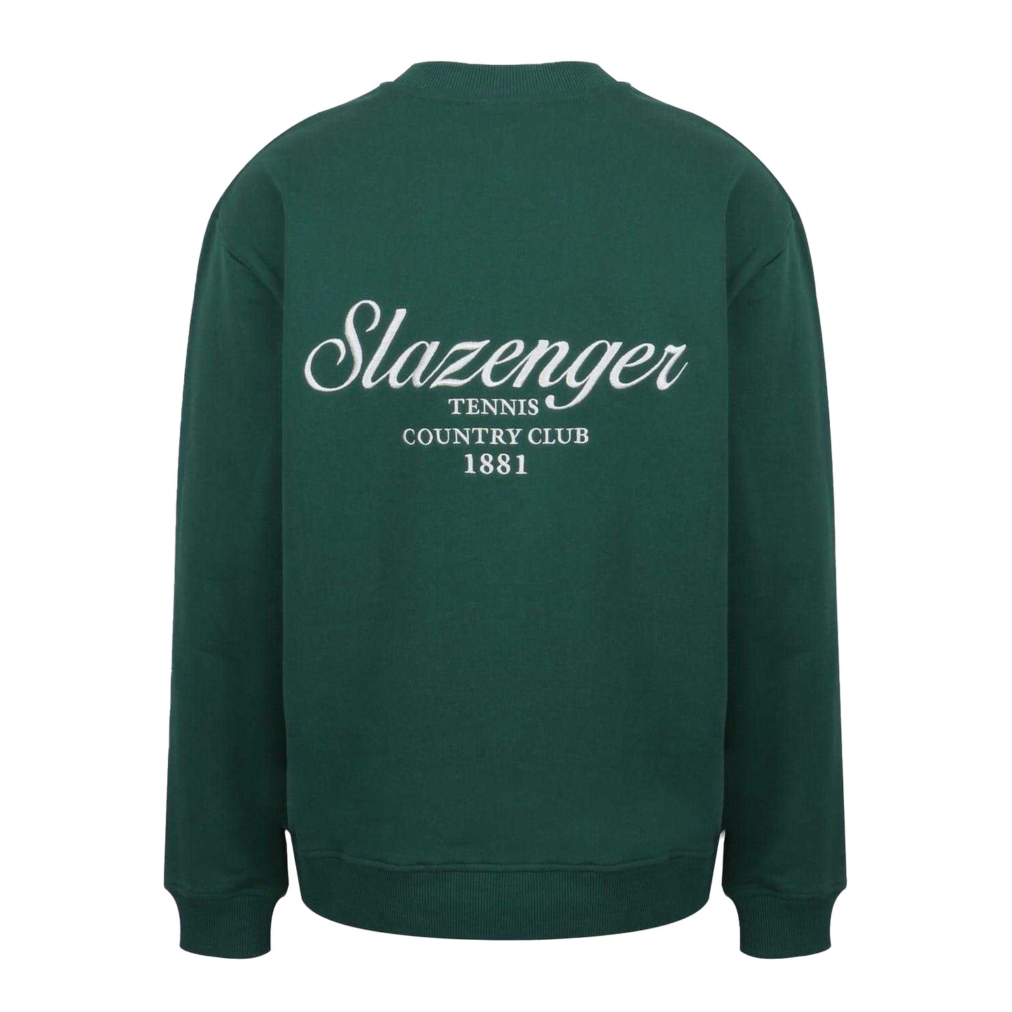 Green - Back - Slazenger Mens Embroidered Logo Sweatshirt