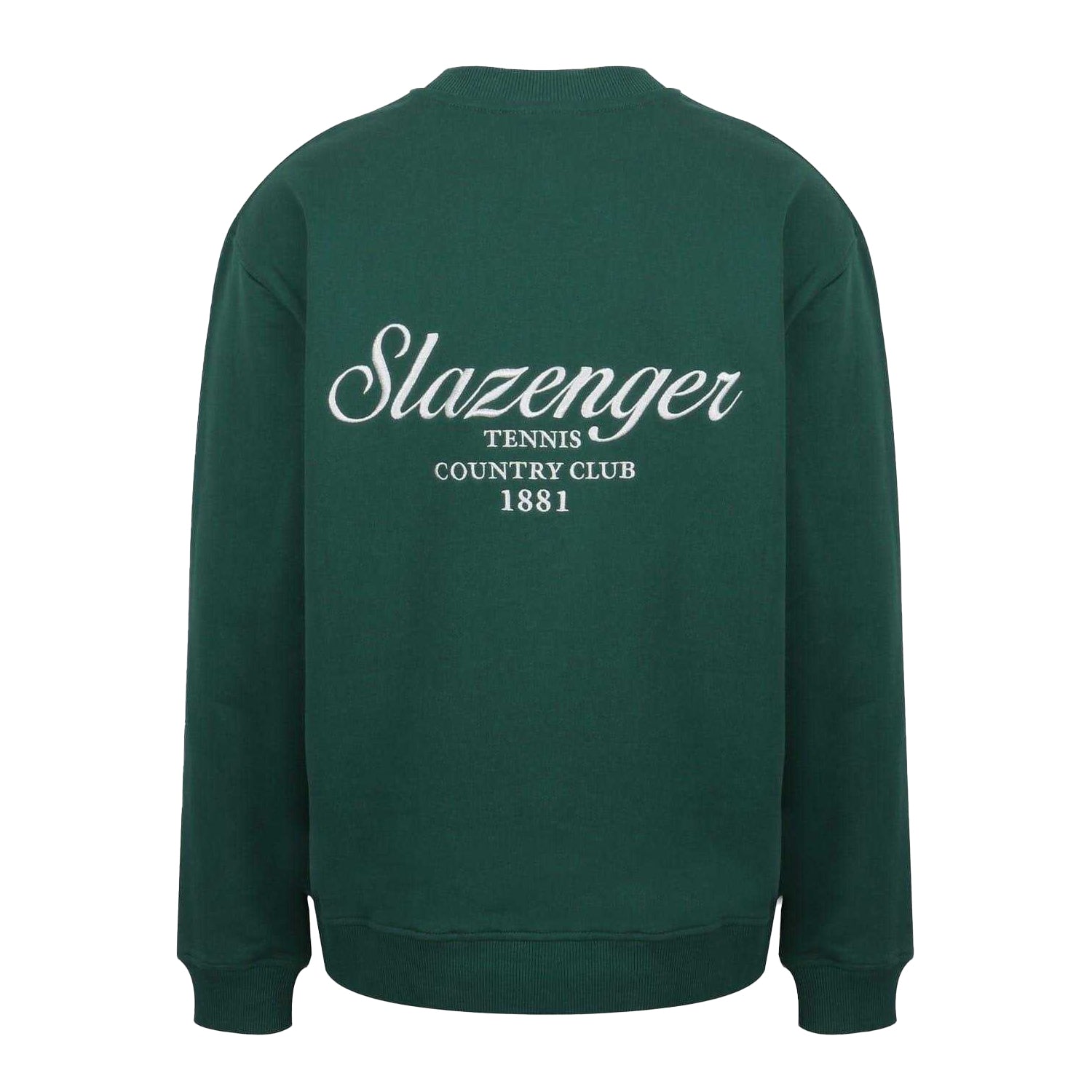 Green - Back - Slazenger Mens Embroidered Logo Sweatshirt
