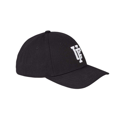 Black-White - Front - Upfront Embroidered Logo Snapback Cap