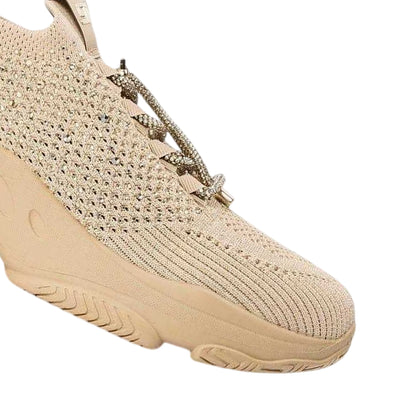 Blush - Side - Steve Madden Womens-Ladies Meter Knitted Chunky Flat Trainers