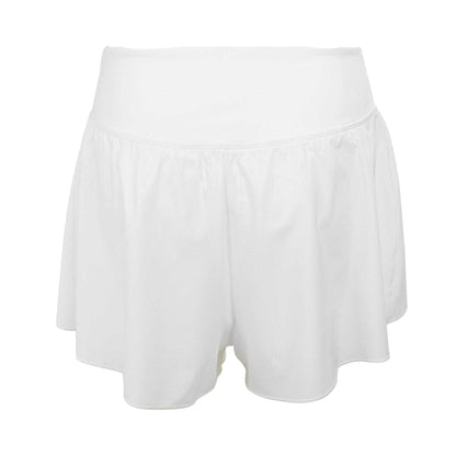 White - Back - Slazenger Womens-Ladies Court Lightweight Shorts