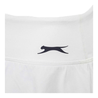 White - Side - Slazenger Womens-Ladies Court Lightweight Shorts