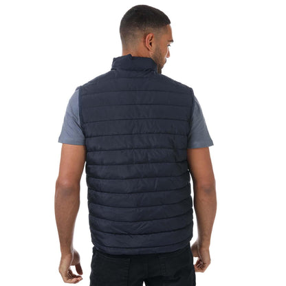 Navy - Back - Jack And Jones Mens Wing Gilet