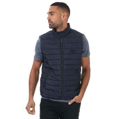 Navy - Pack Shot - Jack And Jones Mens Wing Gilet