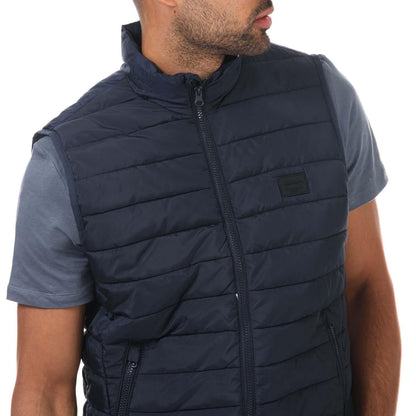 Navy - Lifestyle - Jack And Jones Mens Wing Gilet
