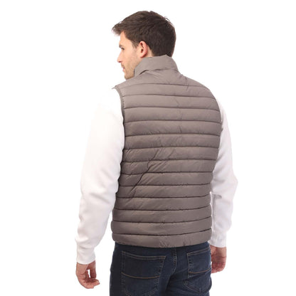 Charcoal - Back - Jack And Jones Mens Wing Gilet