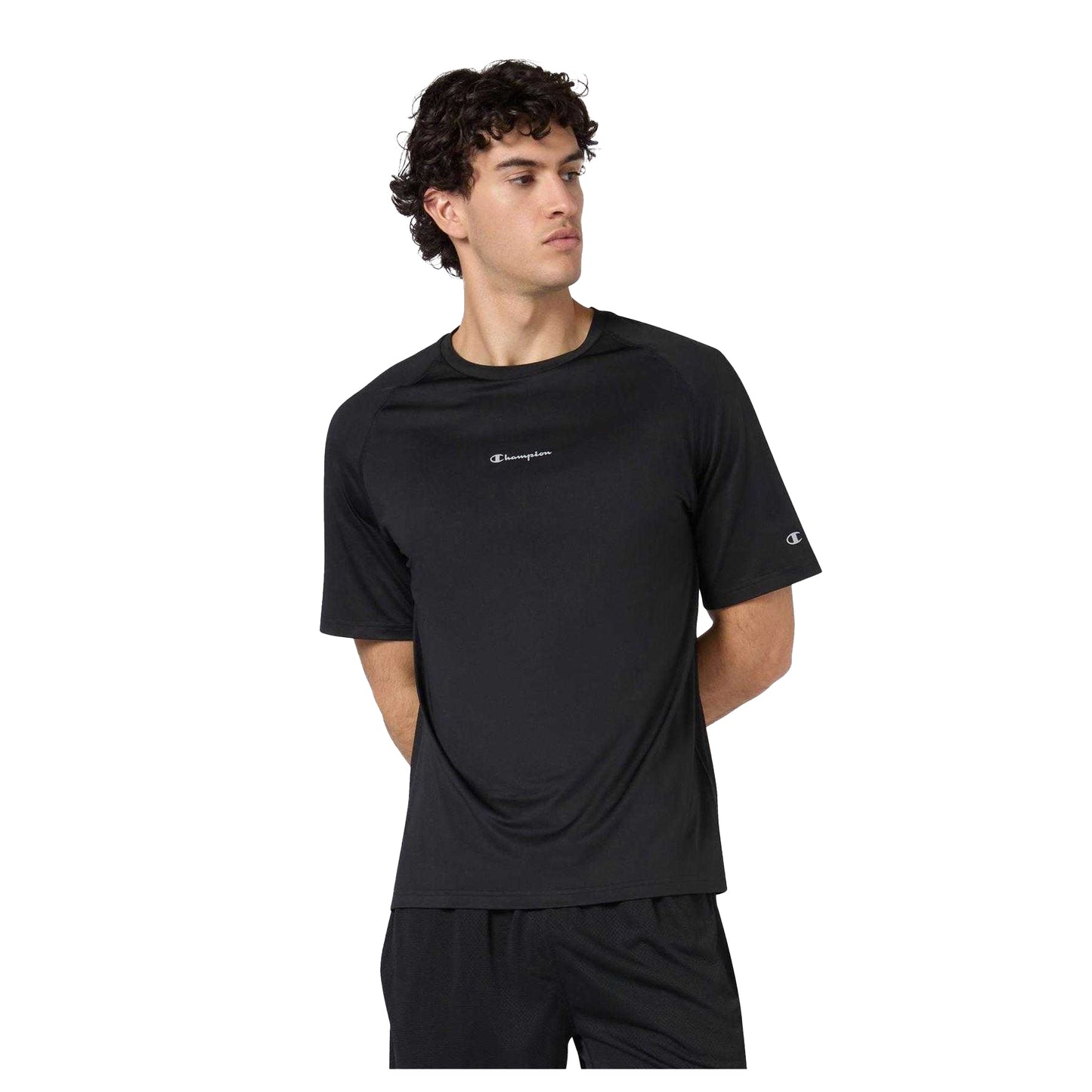 Black - Lifestyle - Champion Mens Quick Dry Performance T-Shirt