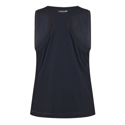 Black - Back - Casall Womens-Ladies Performance Gym Vest Top