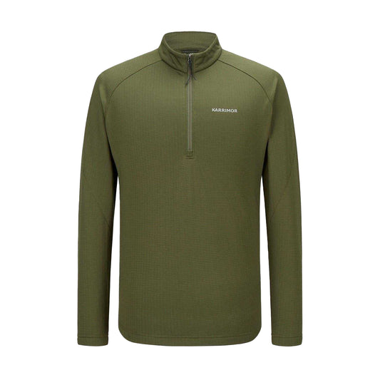 Olive - Front - Karrimor Mens Grid Fleece Top