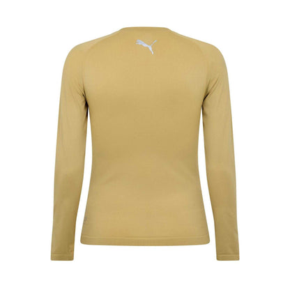 Gold - Back - Puma Mens Performance Back Print Round Neck Athletic T-Shirt