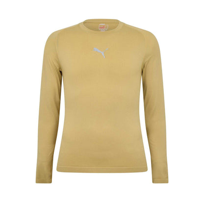 Gold - Front - Puma Mens Performance Back Print Round Neck Athletic T-Shirt