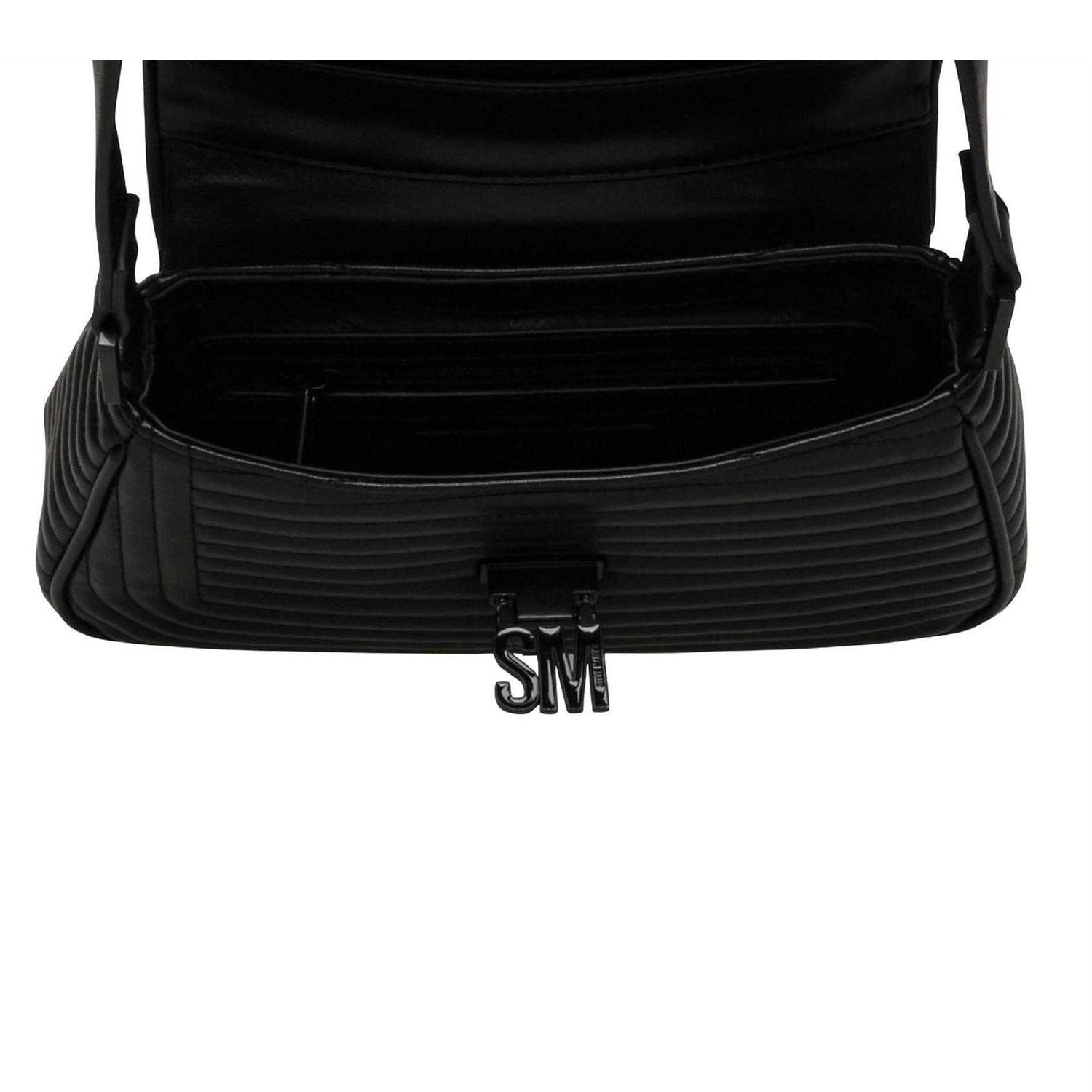 Black - Lifestyle - Steve Madden Womens-Ladies Quilted Shoulder Bag