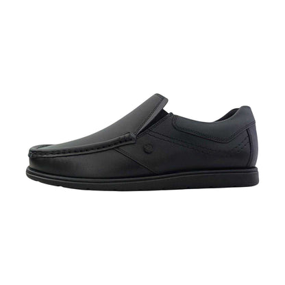Black - Side - Pretty Green Mens Waltham Flat Loafers