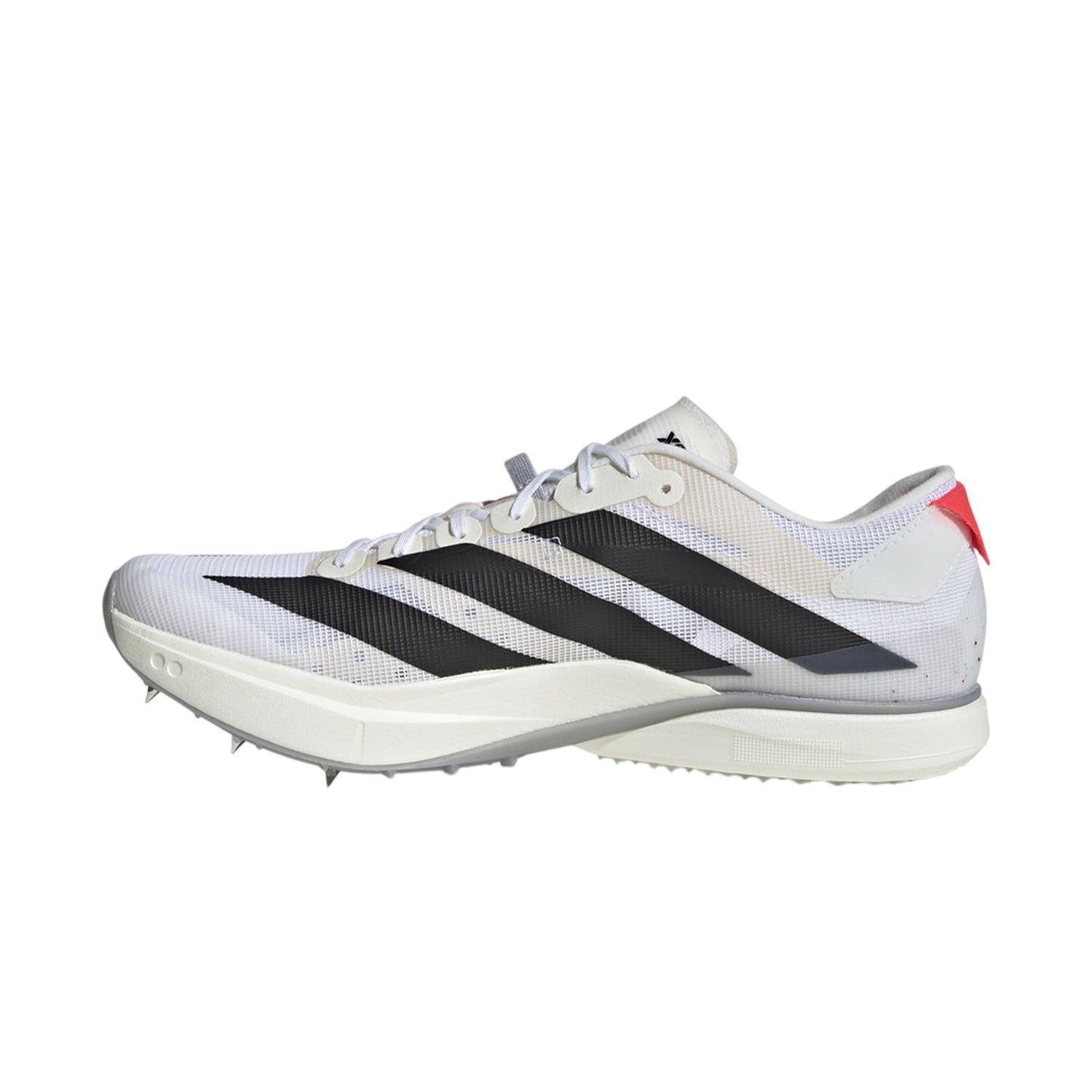 White-Black-Red - Back - Adidas Unisex Adult Finesse Low Running Shoes