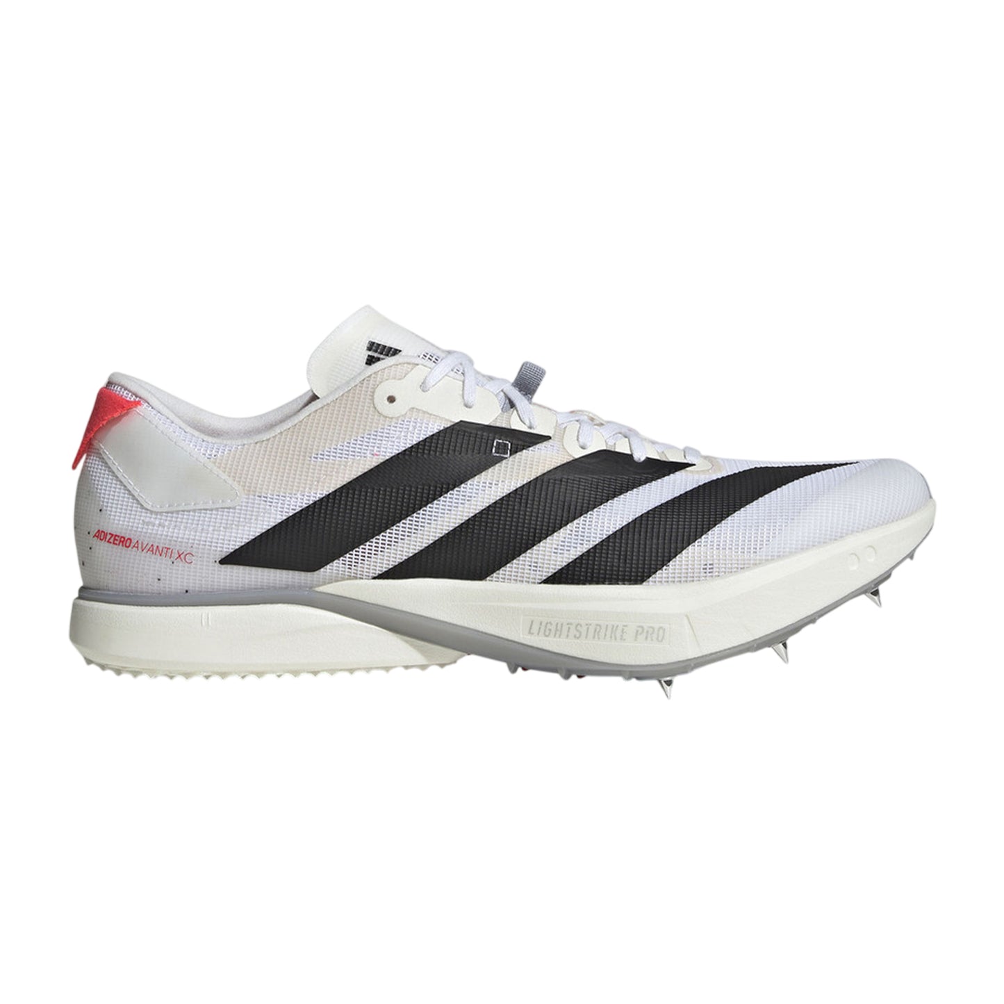 White-Black-Red - Front - Adidas Unisex Adult Finesse Low Running Shoes