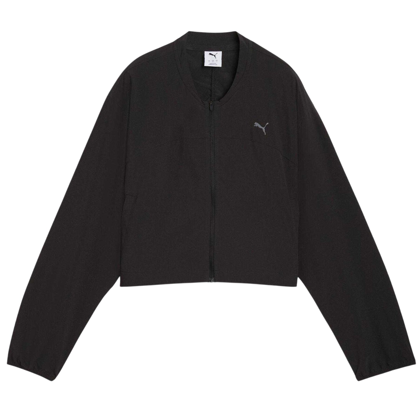 Puma Black - Front - Puma Womens-Ladies Crop Sweatshirt