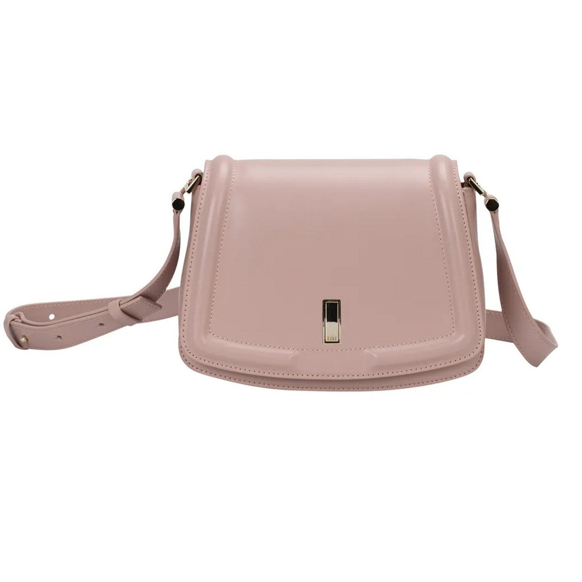 Beige - Front - Hugo Boss Ariell Leather Saddle Bag