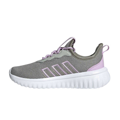 Grey-Lilac - Side - Adidas Childrens-Kids Kaptir 4.0 Trainers
