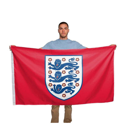 White - Back - England Three Lions Flag