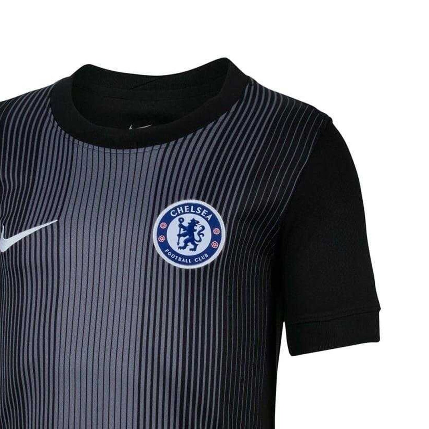 Black-Grey - Back - Nike Childrens-Kids Stadium 2025-26 Chelsea FC Goalkeeper Jersey