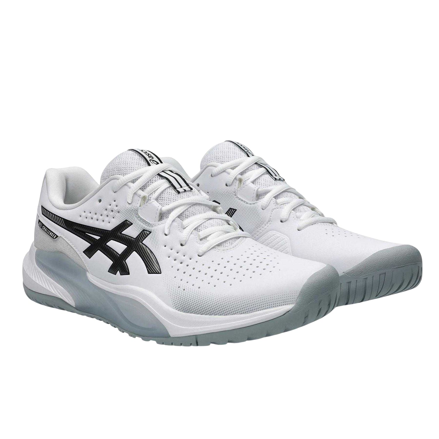 White - Front - Asics Mens Challenger 15 Tennis Shoes